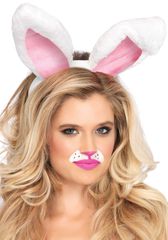 Plush bunny ears - White