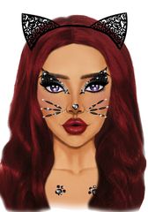 Animal face jewels sticker