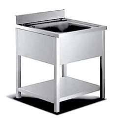 ΠΡΟΣΦΟΡΑ!!! Λάντζα ανοιχτή 70x70x85cm με 1 γούρνα