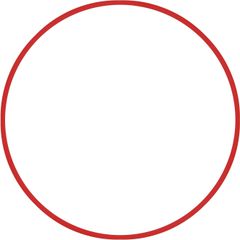 Amila Χούλα-Χουπ 60cm - Φ18mm - 155gr, Κόκκινο 48168