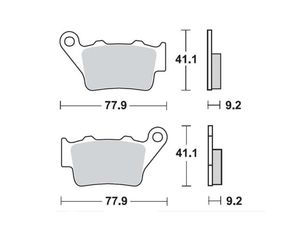 ΤΑΚΑΚΙΑ ΟΠΙΣΘΙΑ PEGASO (05-09) / F 650/800 GS / XT 660X/R / XT 660Z TENERE (08-13) / NX 650 (97-01) FA208/213 SUPREMA