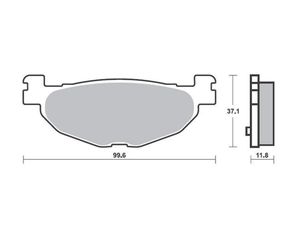 ΤΑΚΑΚΙΑ ΟΠΙΣΘΙΑ MAJESTY 400 (04-11) / T-MAX 500 (04-11) FA408 SUPREMA