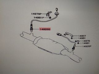 ΑΙΣΘΗΤΗΡΑΣ Λ MITSUBISHI SPACE WAGON '00- '04 (MR507771) Lambda Oxygen Sensor-thumb-1