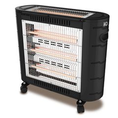 Θερμάστρα quartz 2400W HT-1481 με 4 λάμπες και ρυθμιζόμενη θερμοκρασία