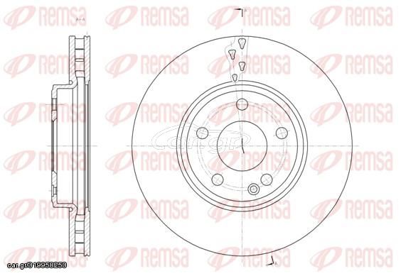 Δισκόπλακα REMSA 6152210 για Mercedes-Benz B-Class W246 1600cc B200 156ps 2011