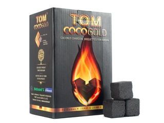 Κουτί με 72 καρβουνάκια για ναργιλέ TOM COCO GOLD 1kg 4056455380071