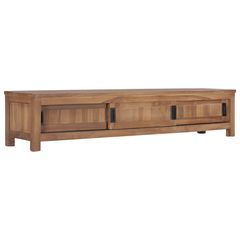 Έπιπλο Τηλεόρασης 150 x 30 x 30 εκ. από Μασίφ Ξύλο Teak - Καφέ -