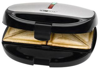 Clatronic ST/WA 3670 sandwich maker 800 W Black, Stainless steel