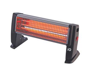 Θερμάστρα χαλάζια 1500W με 3 λάμπες quartz και 2 επίπεδα θερμότητας HT-1453 black