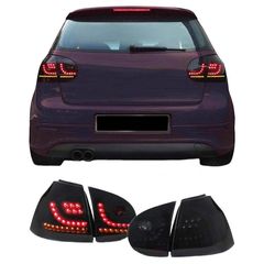 Πισινά Φανάρια Set Για Vw Golf V (5) 03-08 Led Dynamic Urban Style Μαύρα Winjet