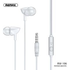RW 106 REMAX ΛΕΥΚΑ WIRED EARPHONE