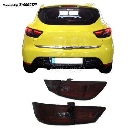 Πισινά Φανάρια Set Για Renault Clio 13-16 Led Bar Κόκκινο/Φιμέ Sonar