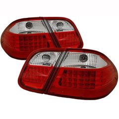 Πισινά Φανάρια Set Για Mercedes-Benz CLK W208 97-02 Led Κόκκινο/Crystal Eagle Eyes