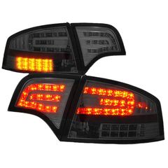 Πισινά Φανάρια Set Για Audi A4 B7 04-08 Led Φιμέ Sonar