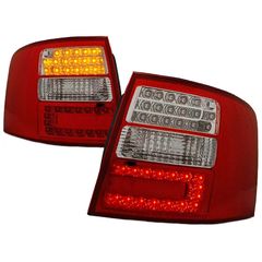 Πισινά Φανάρια Set Για Audi A6 4B 97-05 Avant Led Κόκκινο/Crystal Depo