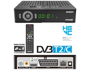 EDISION PING T2/C Full High Definition DVB-T2/C H265 HEVC 10 Bit