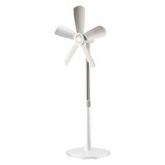 Ανεμιστήρας δαπέδου λευκός Φ50 12W 220V 38dB 330rpm με μαλακές φτερωτές και τετράγωνη βάση