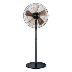 Ανεμιστήρας με ορθοστάτη Φ41 60W σε μαύρο-χρυσό 4 ταχυτήτων και περιστροφή 70°