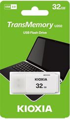 KIOXIA USB 2.0 FLASH STICK 32GB HAYABUSA WHITE U202 - (LU202W032GG4)