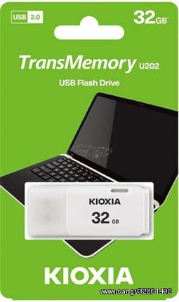 KIOXIA USB 2.0 FLASH STICK 32GB HAYABUSA WHITE U202 - (LU202W032GG4)