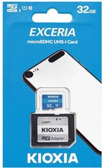 KIOXIA MICRO SD 32GB WITH ADAPTER UHS I U1 M203 - (LMEX1L032GG2)