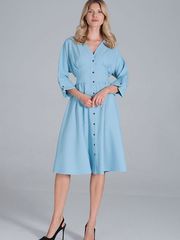Καθημερινό Φόρεμα 162380 Figl Μπλε M843 Błękit