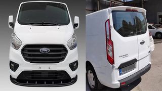 FORD TRANSIT CUSTOM ΑΕΡΟΤΟΜΗ ΜΟΝΗ-ΔΙΠΛΗ ΠΟΡΤΑ ΚΑΙ LIP SPOILER 