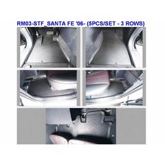 Πατάκια Αυτοκινήτου Από Λάστιχο Για Hyundai Santa Fe 2006-2012 5 Τεμάχια