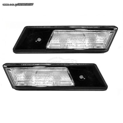 Πλαϊνά Φλας Φτερού Για Bmw 3 E36 90-96 / 3 E30 / 5 E34 88-95 / 7 E32 86-94 Black Βιδωτό 2 Τεμάχια