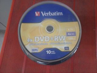 DVD+RW (plus) 4x  (επανεγγράψιμα) 10άδα Verbatim