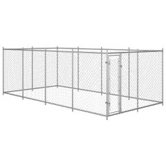 vidaXL Κλουβί Σκύλου Εξωτερικού Χώρου 7,6 x 3,8 x 1,9 μ.
