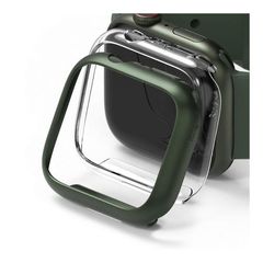 Θήκη PC Ringke Slim Apple Watch 7 45mm Διάφανο + Πράσινο (2 τεμ)