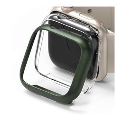 Θήκη PC Ringke Slim Apple Watch 7 41mm Διάφανο + Πράσινο (2 τεμ)