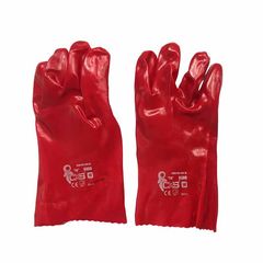 Γάντια Πετρελαίου Pvc No10 - XL Κόκκινα 27 cm 2 Τεμάχια