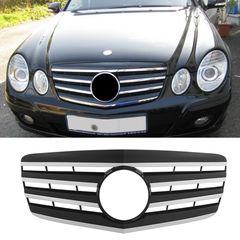 Μάσκα Για Mercedes-Benz E-Class W211 06-09 Amg Look Με 4 Γρίλιες Μαύρο/Χρώμιο 1 Τεμάχιο