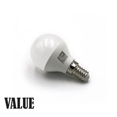 LED ΛΑΜΠΑ ΣΦΑΙΡΙΚΟ Ε14 5W 230V ΛΕΥΚΟ 4000Κ VALUE