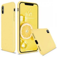 Θήκη My Colors Liquid Silicone Apple iPhone Xs Max Yellow