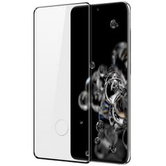 Γυαλί Προστασίας Samsung Galaxy S20 G988B 5D Full Glue Tempered Glass 9H Full Screen Cover AntiCrash / AntiShock Black (/w Hole for Fingerprint)