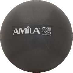 Amila Μπάλα Pilates 25cm, Μαύρη, σε κουτί (95816)