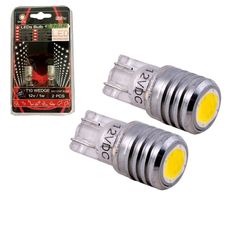 Λάμπες Led T10 12volt 1watt Λευκές Racesport LIT539C 2 Τεμάχια