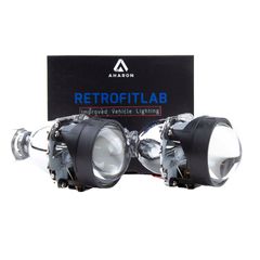 Προτζέκτορες Φαναριών Bi-Xenon Για Retrofit 2.5" H1 Χωρίς Καπάκια Retrofitlab 2 Τεμάχια