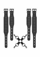 Ouch! Skulls and Bones - Hogtie with Spikes - Black