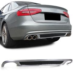 Diffuser Πίσω Προφυλακτήρα διάχυτης Σπόιλέρ   για  Audi A4 B8 sedan Avant 07-11