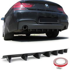 Diffuser Πίσω Προφυλακτήρα διάχυτης Σπόιλέρ Spoiler ΓΙΑ ΟΛΑ ΤΑ ΑΥΤΟΚΊΝΗΤΑ UNIVERSAL Carbon Optik 7 πτερύγια