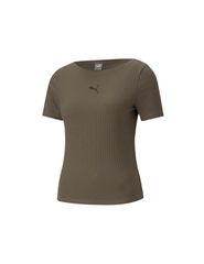 Puma Γυναικείο Αθλητικό T-shirt Χακί 531917-44