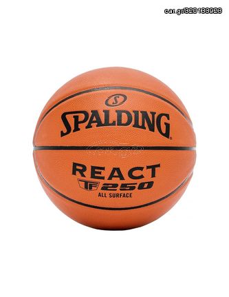 Spalding React TF-250 Μπάλα Μπάσκετ Indoor/Outdoor 76-803Z