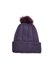 Under Armour Around Town ColdGear® Infrared Γυναικείος Pom Pom Beanie Σκούφος σε Μωβ χρώμα 1365936-500