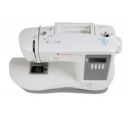 Singer 7640 sewing machine, electric current, white-thumb-1