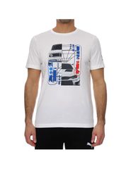 Puma BMW Motorsport Ανδρικό T-shirt Λευκό με Στάμπα 531194-02