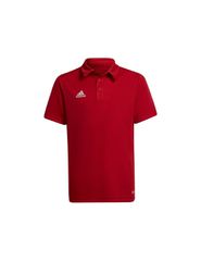 Adidas Παιδικό Καλοκαιρινό Polo Κοντομάνικο Κόκκινο Entrada 22 H57495